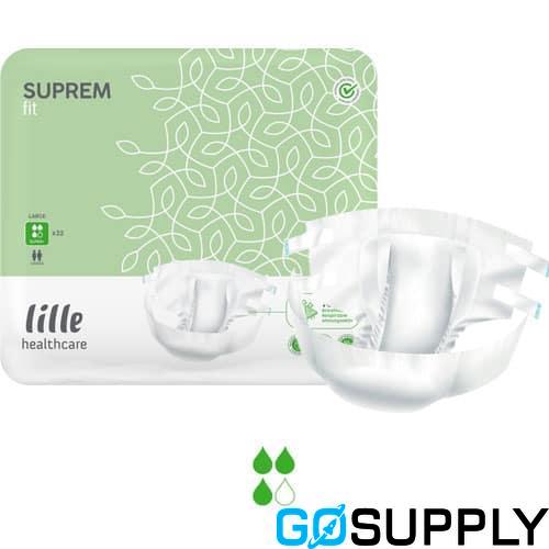 Lille Suprem Fit Adult Briefs (M · 80-130cm · 2980ml · Super Plus)