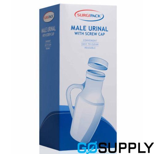 SurgiPack Male Urinal - Feature: With Screw Cap Volume: 1L