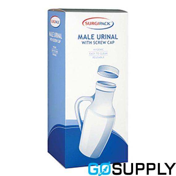 SurgiPack Male Urinal - Feature: With Screw Cap Volume: 1L