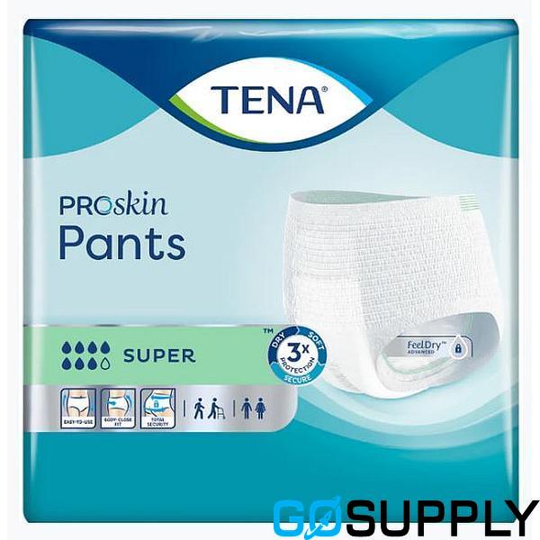 TENA - PANTS PROSKIN SUPER - LARGE - 12x4