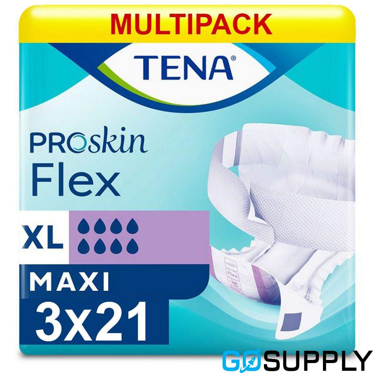 TENA FLEX PROSKIN - Absorbency: MAXI Size: XLARGE Quantity: 3x21