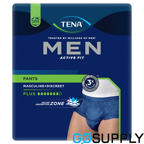 TENA MEN PANTS - Color: Navy Size: Medium