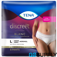 TENA PANTS WOMEN DISCREET - Size: Large - Packet (8 Single)
