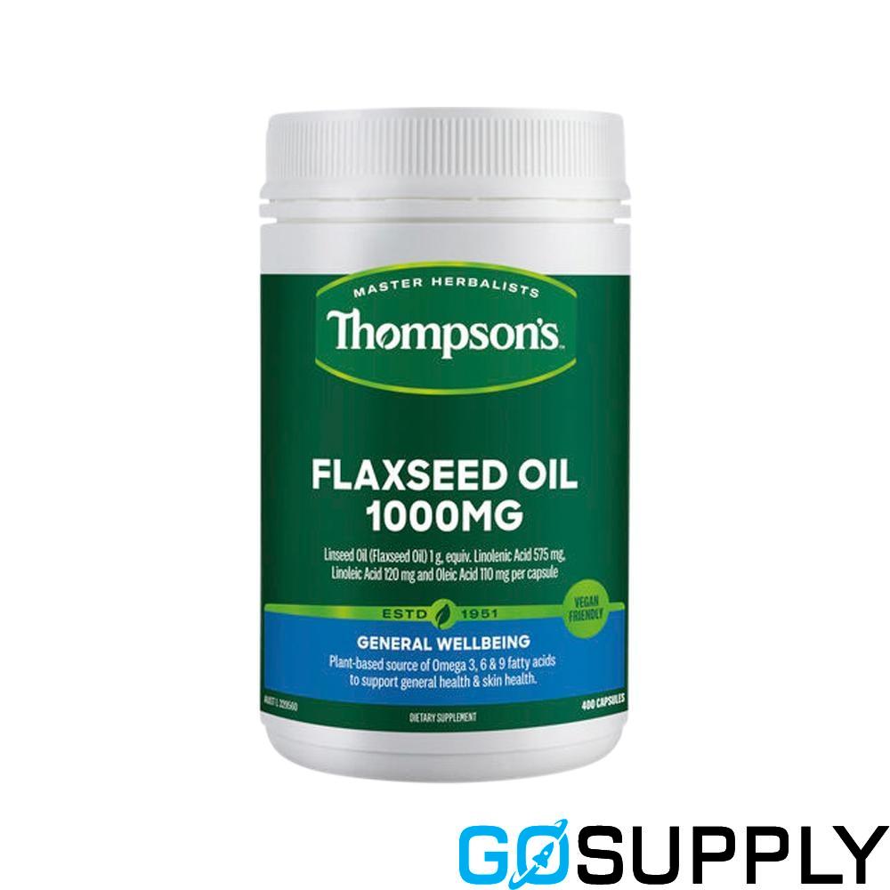THOMPSONS FLAXSEED OIL 1000MG - Capsule Count: 400C
