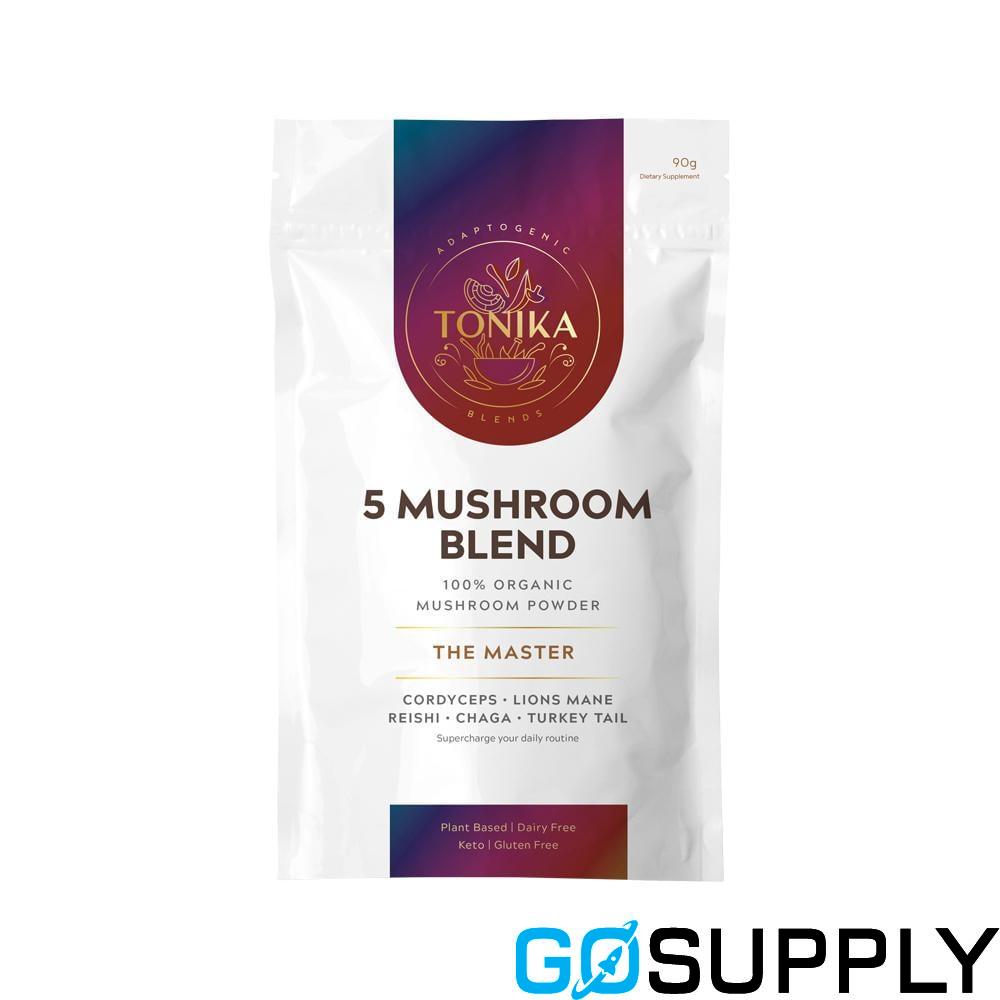 TONIKA ORGANIC POWDER - Type: 5 MUSHROOM BLEND Weight: 90G