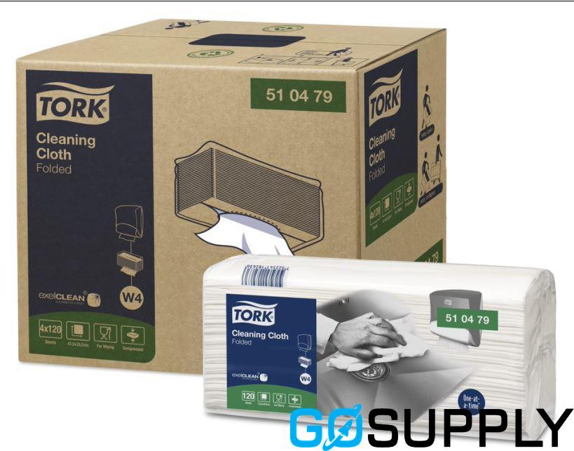 TORK CLEANING CLOTH - Fold: Folded Color: White System: W4