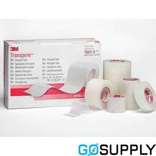 TRANSPORE SURGICAL TAPE - Width: 25MM Length: 9.1M Pack Size: 12