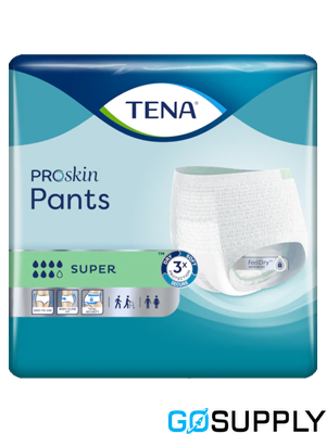 Tena Pants Proskin - Type: Super Size: Large Pack Size: 12 Pack Carton: 4