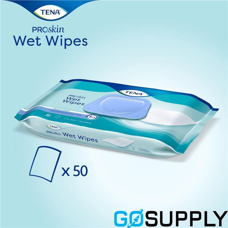 Tena Wet Wipes- 50 Pack