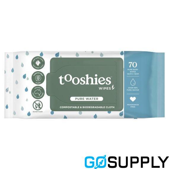 Tooshies Pure Baby Wipes Aloe Vera & Chamomile - Quantity: 70 pkt Quantity: x8