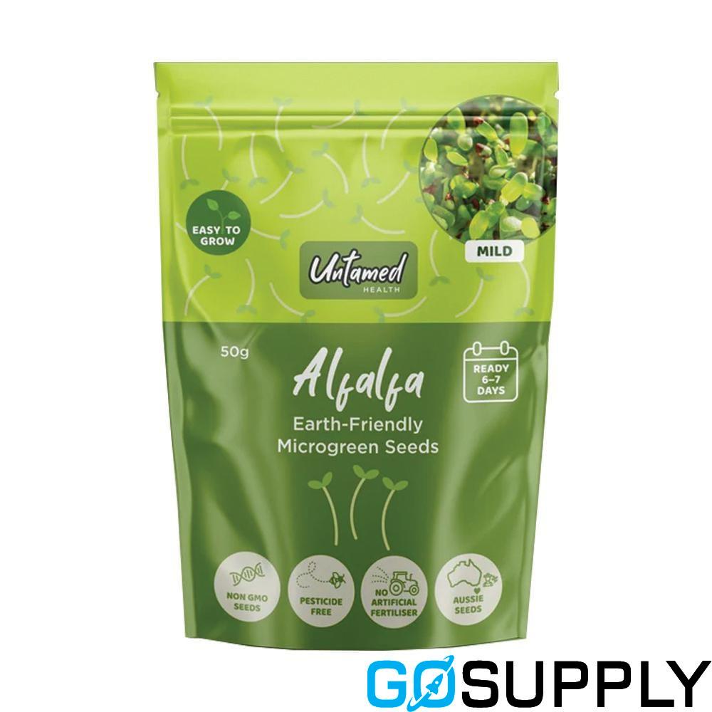 UNTAMED HEALTH MICROGREEN SEEDS - Type: Alfalfa Weight: 50G