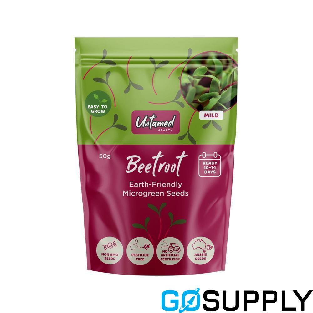 UNTAMED HEALTH MICROGREEN SEEDS - Type: Beetroot Weight: 50G