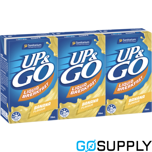 Up&Go Banana Flavored Liquid Breakfast - Flavor: Banana Type: Nutritious and Ready-to-Drink Pack: x12