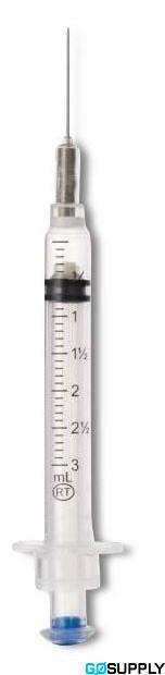 VANISHPOINT SYRINGE RETRACTBLE 3ML - Gauge: 27G Needle Length: 1 1/2