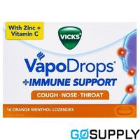 VICKS VAPODROPS - Flavour: ORNG Pack Size: 16 - Packet (16 Single)