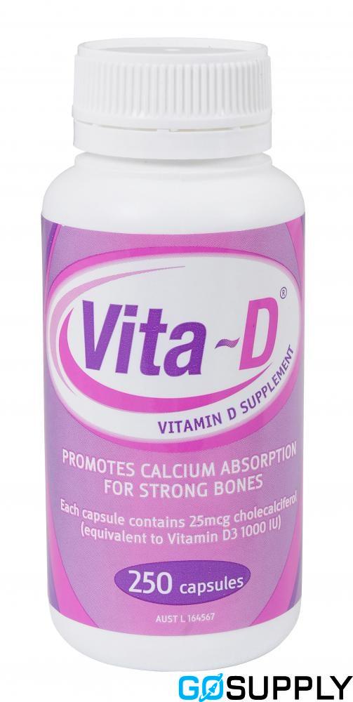 VITA-D GEL CAP - Count: 250 Dosage: 1000IU