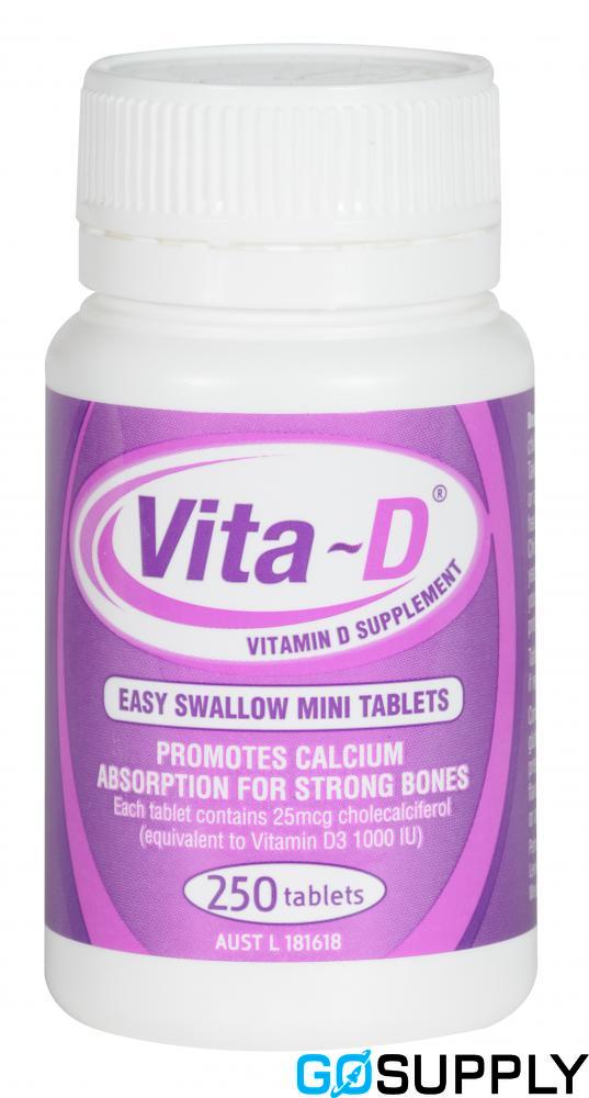 VITA-D TAB - Count: 250 Dosage: 1000IU