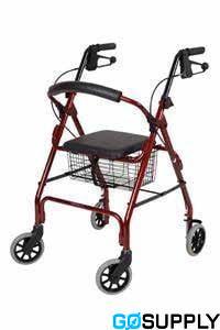 WALKER DAYS SEAT - Color: Red Backrest: Curved Height Range: 83-95CM Weight Capacity: 100KG