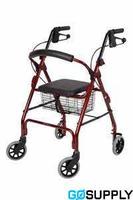 WALKER DAYS SEAT - Color: Red Backrest: Curved Height Range: 83-95CM Weight Capacity: 100KG