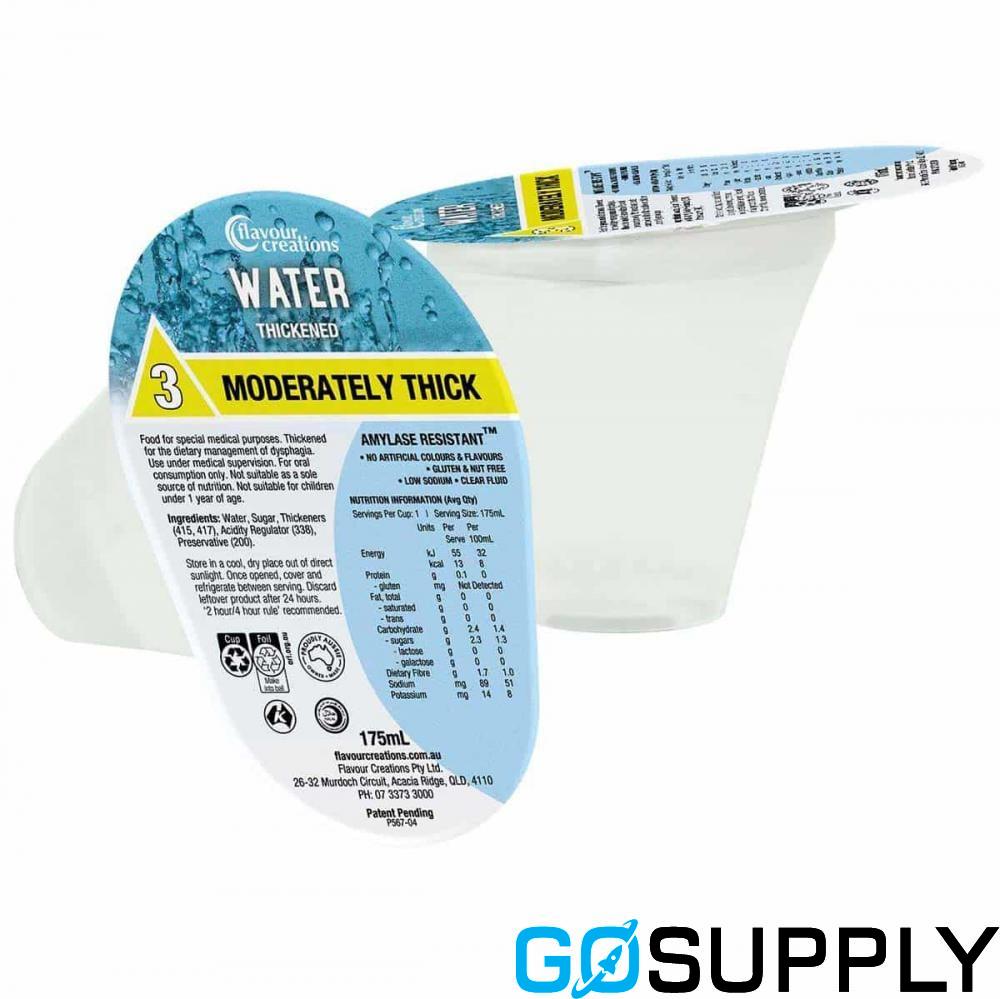 WATER THICKENED LEVEL 3 - Volume: 175ML Thickness: Moderately Thick IDDSI Level: 3