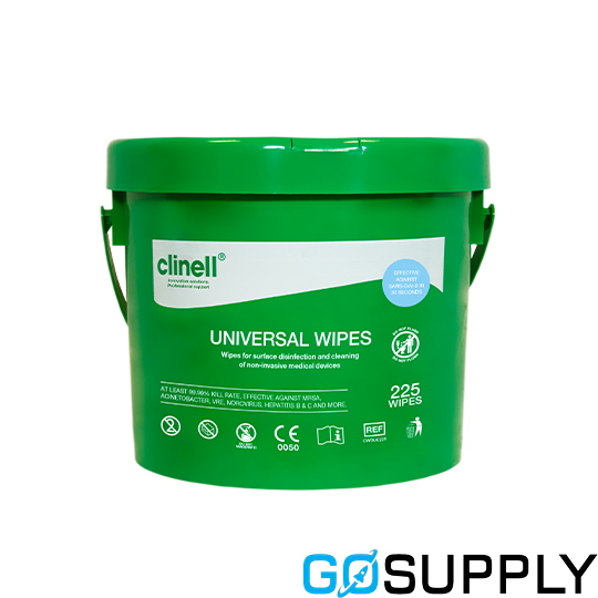 WIPES CLINELL UNIVERSAL 225 DISINFECTANT WIPES BUCKET