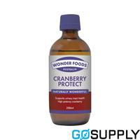 WONDER FOODS - Type: CRANBERRY PROTECT Weight: 200ML