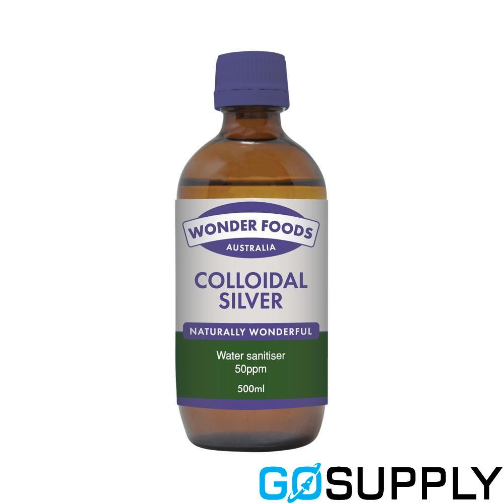 WONDER FOODS COLLOIDAL SILVER - Volume: 500ML Concentration: 50PPM