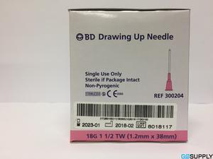 BD DRAWING UP BLUNT NEEDLE 18G X 1 1/2', 100