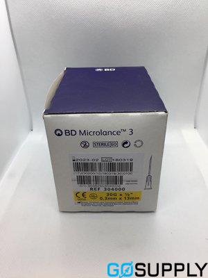 BD MICROLANCE 3 NEEDLE - Gauge: 30G Length: 1/2' Pack Size: 100