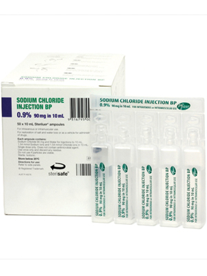 Sodium Chloride For Injection - Concentration: 0.9% Volume: 10ml Pack Size: Box/50