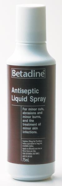 BETADINE ANTIS SPRAY - Volume: 75mL