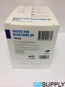 WATER FOR INJECTION BP POLYAMP - Volume: 10ML Pack Size: 50 - Single