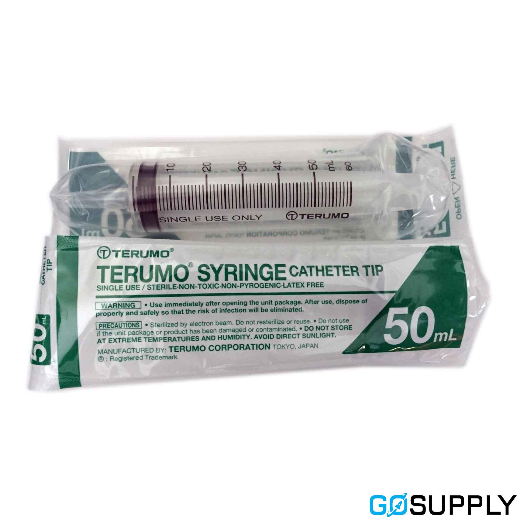 TERUMO SYRINGE - Volume: 50ML Type: CATHETER TIP Pack Size: 20