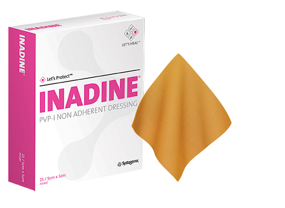 Inadine PVP-I NA Dressing - Size: 5cm x 5cm Pack: Box/25