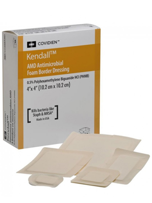 Kendall AMD FOAM DRESS - Dimensions: 10.2x10.2cm Pack: 10'S