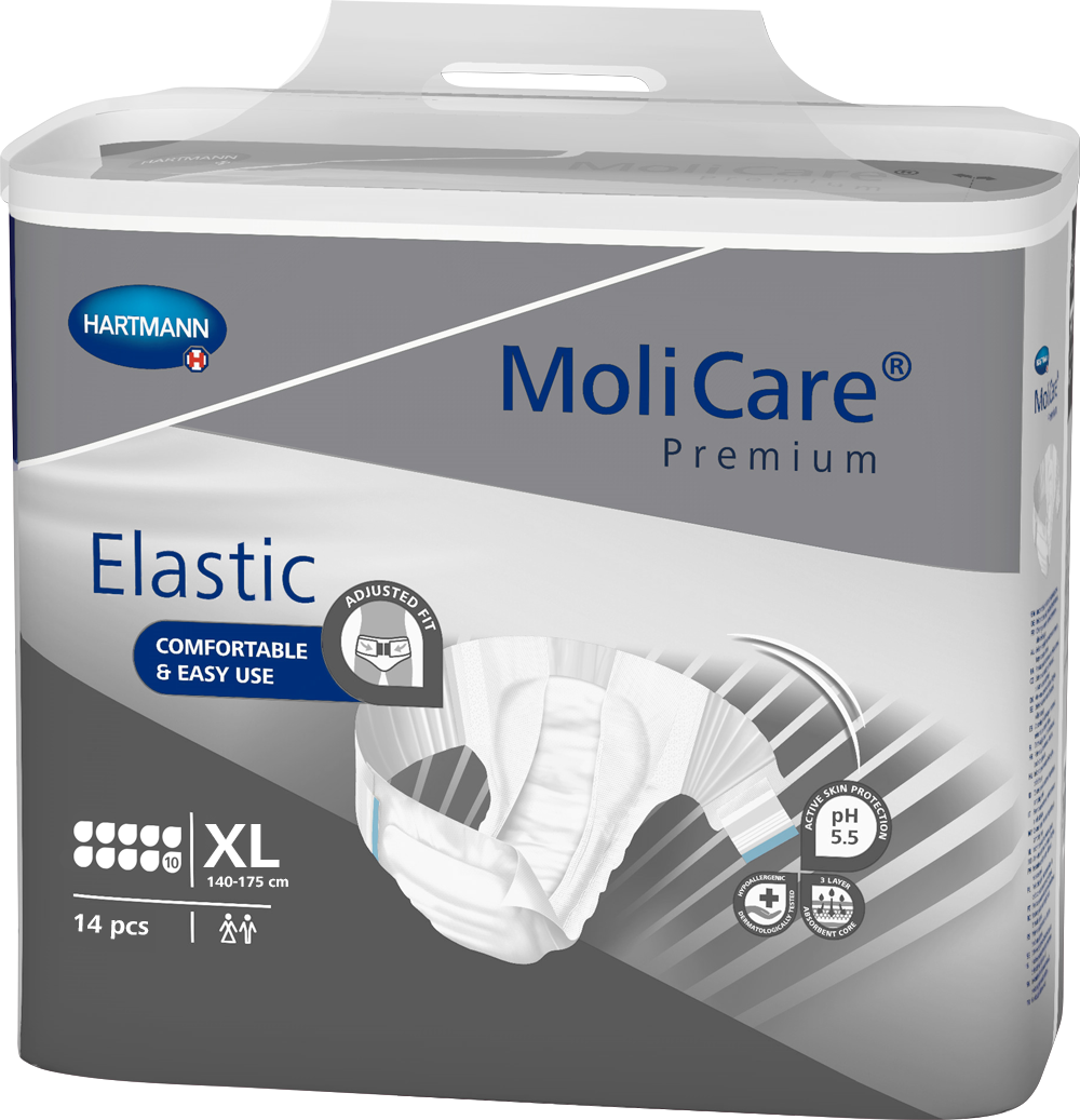 Molicare Premium Elastic 10D  Extra Large 1 Carton (4x14)