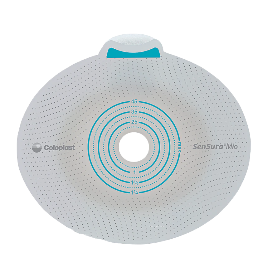 SenSura Mio Click Flat Base Plate - Coupling: Mechanical Cut to fit: 28-35mm Flange: 40mm Feature: with Ear